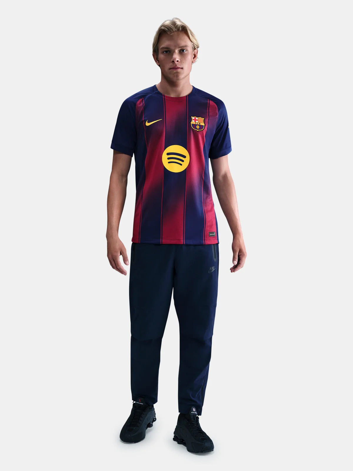 Maillot Domicile FC Barcelone 25/26, qualité Stadium.