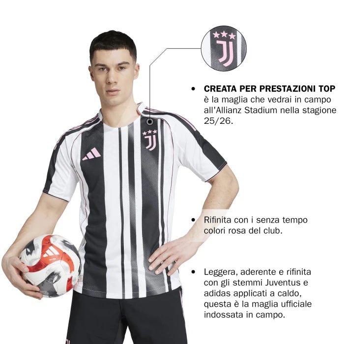 MAILLOT AUTHENTIQUE JUVENTUS DOMICILE 2025/26