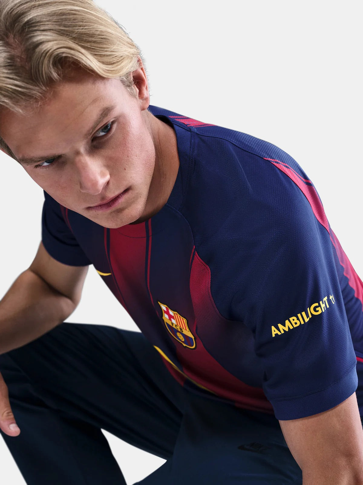 Maillot Domicile FC Barcelone  25/26, qualité Stadium.
